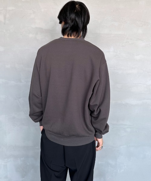 Healthknit（ヘルスニット）の「[HEALTHKNIT/ヘルスニット] 別注 ヘンリーネックスウェット（スウェット・レディース・アイボリー/ブラック/ヘザーグレー・M/L/XL）」の15枚目の写真