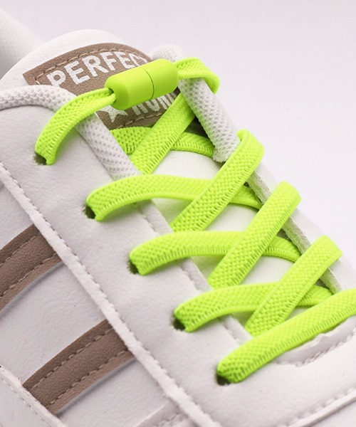 florist(フローリスト)の「【結ばない靴紐】ネジ式カラフルストレッチ靴ひも2本セット(1足分)(シューズ小物/雑貨・レディース・ライトグレー/ピンク/ホワイト/ダークグレー/イエロー系/オレンジ/ベージュ/ブラック/スカイブルー/ブラウン・ONESIZE)」の8枚目の写真