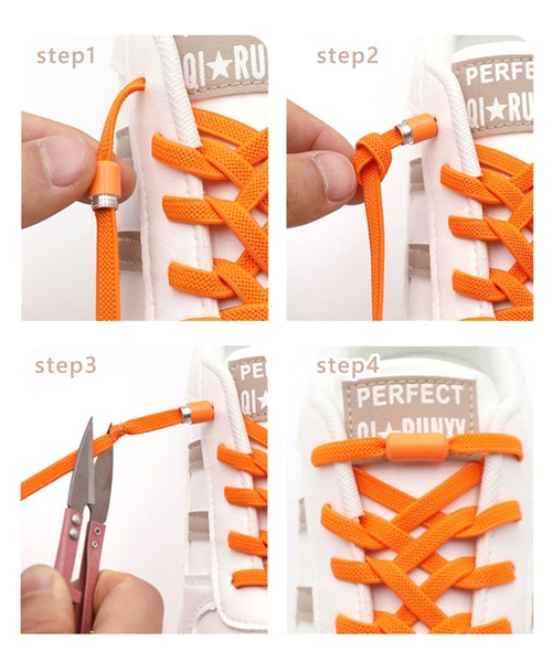 florist(フローリスト)の「【結ばない靴紐】ネジ式カラフルストレッチ靴ひも2本セット(1足分)(シューズ小物/雑貨・レディース・ライトグレー/ピンク/ホワイト/ダークグレー/イエロー系/オレンジ/ベージュ/ブラック/スカイブルー/ブラウン・ONESIZE)」の16枚目の写真