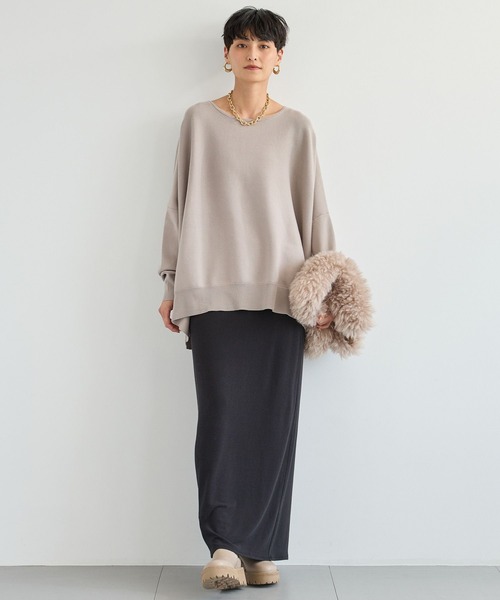 BARNYARDSTORM（バンヤードストーム）の「BARNYARDSTORM / ベアテンロングスカート / マシンウォッシャブル　セットアップ可能（スカート・レディース・ブラウン/ブラック・S/M）」の4枚目の写真