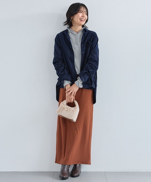 BARNYARDSTORM（バンヤードストーム）の「BARNYARDSTORM / ベアテンロングスカート / マシンウォッシャブル　セットアップ可能（スカート・レディース・ブラウン/ブラック・S/M）」の7枚目の写真