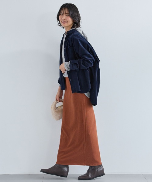 BARNYARDSTORM（バンヤードストーム）の「BARNYARDSTORM / ベアテンロングスカート / マシンウォッシャブル　セットアップ可能（スカート・レディース・ブラウン/ブラック・S/M）」の8枚目の写真