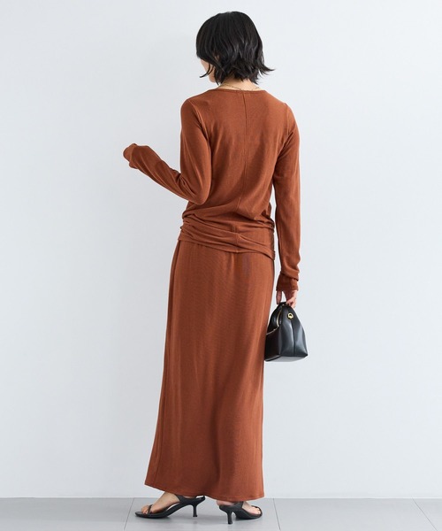 BARNYARDSTORM（バンヤードストーム）の「BARNYARDSTORM / ベアテンロングスカート / マシンウォッシャブル　セットアップ可能（スカート・レディース・ブラウン/ブラック・S/M）」の10枚目の写真