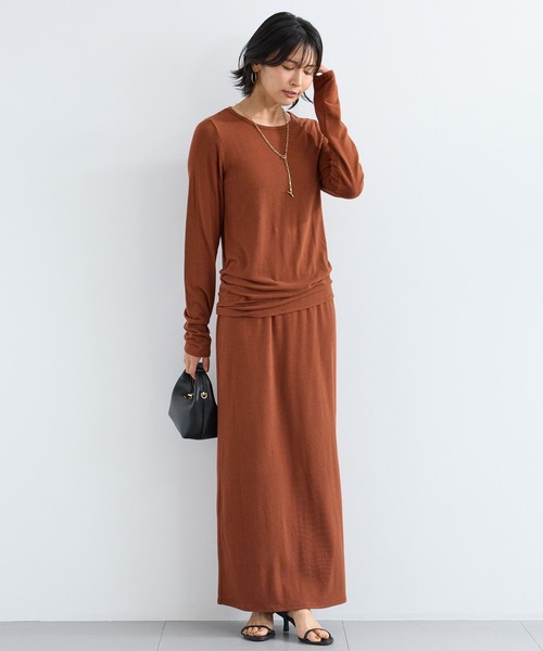 BARNYARDSTORM（バンヤードストーム）の「BARNYARDSTORM / ベアテンロングスカート / マシンウォッシャブル　セットアップ可能（スカート・レディース・ブラウン/ブラック・S/M）」の17枚目の写真