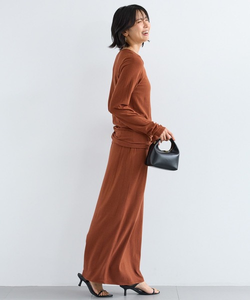 BARNYARDSTORM（バンヤードストーム）の「BARNYARDSTORM / ベアテンロングスカート / マシンウォッシャブル　セットアップ可能（スカート・レディース・ブラウン/ブラック・S/M）」の18枚目の写真