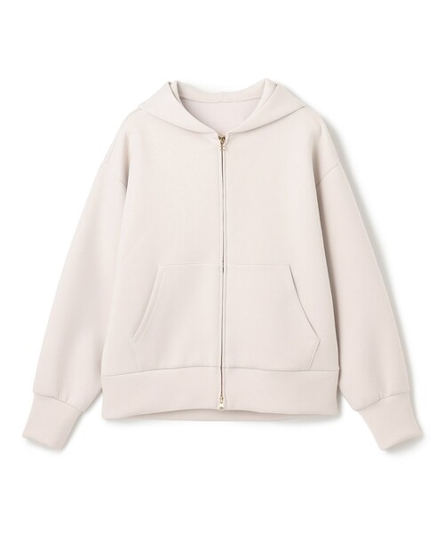 UNFILO（アンフィーロ）の「【新色登場/WEB限定】BEAUTY FORM JERSEY ZIPパーカー（パーカー・レディース・グレー系/ライトグレー系/ブラック系/イエロー系/ダークブラウン系/ベージュ系・X-LARGE）」の5枚目の写真