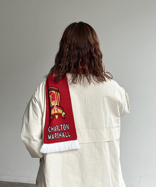 CPCM（シーピーシーエム）の「FOOTBALLマフラー（マフラー・レディース・レッド/ブルー/グリーン・FREE）」の4枚目の写真