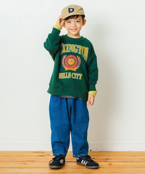 BREEZE（ブリーズ）の「アルファベットキャップ（キャップ・キッズ・オフホワイト/グリーン/ベージュ・58/54/50）」の5枚目の写真