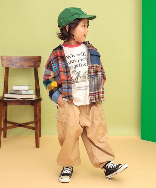 BREEZE（ブリーズ）の「アルファベットキャップ（キャップ・キッズ・オフホワイト/グリーン/ベージュ・58/54/50）」の6枚目の写真