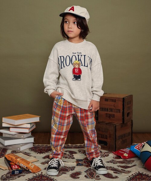 BREEZE（ブリーズ）の「アルファベットキャップ（キャップ・キッズ・オフホワイト/グリーン/ベージュ・58/54/50）」の9枚目の写真