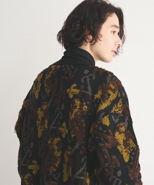 THE SHOP TK (ザ ショップ ティーケー )の「◆サガラ刺繍ニットカーディガン(カーディガン/ボレロ・メンズ・モスグリーン系/ブラック系・02/03)」の4枚目の写真