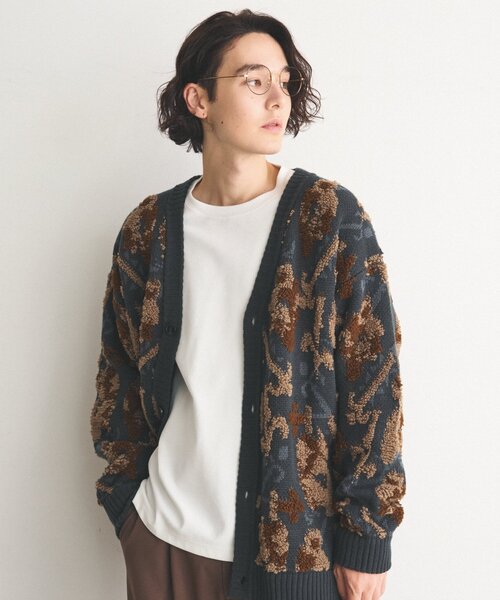 THE SHOP TK (ザ ショップ ティーケー )の「◆サガラ刺繍ニットカーディガン(カーディガン/ボレロ・メンズ・モスグリーン系/ブラック系・02/03)」の10枚目の写真