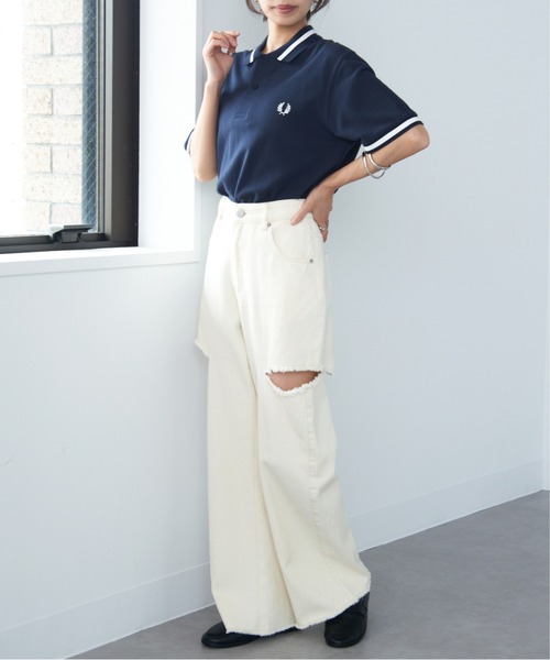 FRED PERRY(フレッドペリー)の「【FRED PERRY】SINGLE TIPPED FRED PERRY SHIRT M2 Made in England(ポロシャツ・メンズ・ブラック/ライトブルー/アイボリー/ネイビー/バーガンディー・M/L/XL/XXL/S)」の21枚目の写真