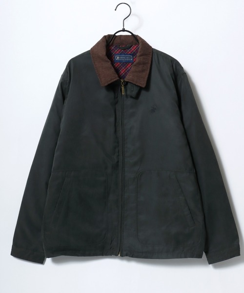BEVERLY HILLS POLO CLUB（ビバリーヒルズポロクラブ）の「BEVERLY HILLS POLO CLUB/ビバリーヒルズポロクラブ Hunting Jacket/襟コーデュロイ ショート丈 ロゴ ワンポイント刺繍 ハンティングジャケット/ブルゾン/レディース メンズ（ブルゾン・メンズ・レッド/ネイビー/グリーン・LL/L/M）」の4枚目の写真