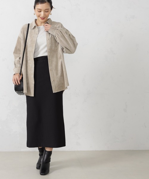 FOUND GOOD（ファウンドグッド）の「EASYコーデュロイシャツ（シャツ/ブラウス・レディース・ブルー系5/アイボリー/ベージュ/ブラウン系8/オレンジ系5・L/S/M）」の10枚目の写真