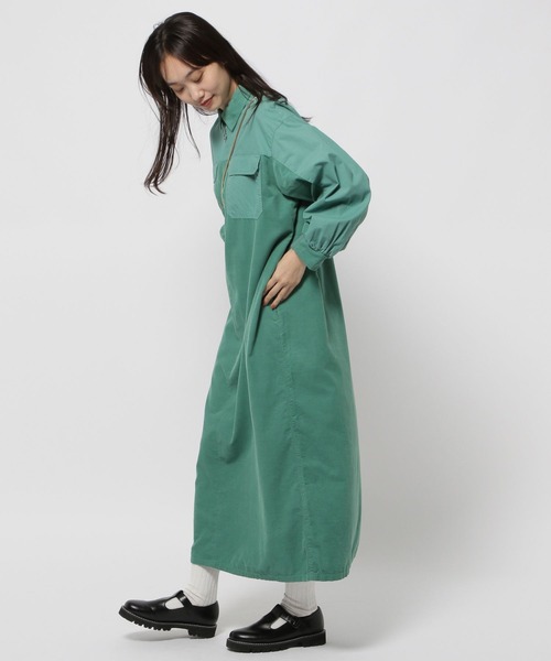 niko and...(ニコアンド)の「コーデュロイジップワンピース(ワンピース・レディース・ブラック/グリーン/アイボリー・FREE)」の13枚目の写真