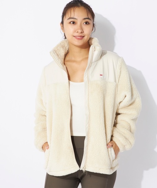 FILA(フィラ)の「【FILA/フィラ】レディースフリーストラックジャケット(ブルゾン・レディース・ダークグレー/アイボリー/カーキ・LARGE/X-LARGE/MEDIUM)」の8枚目の写真