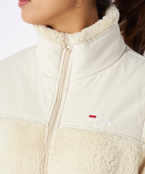 FILA(フィラ)の「【FILA/フィラ】レディースフリーストラックジャケット(ブルゾン・レディース・ダークグレー/アイボリー/カーキ・LARGE/X-LARGE/MEDIUM)」の13枚目の写真