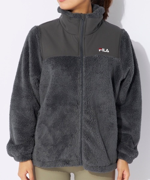 FILA(フィラ)の「【FILA/フィラ】レディースフリーストラックジャケット(ブルゾン・レディース・ダークグレー/アイボリー/カーキ・LARGE/X-LARGE/MEDIUM)」の19枚目の写真