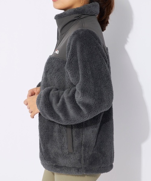 FILA(フィラ)の「【FILA/フィラ】レディースフリーストラックジャケット(ブルゾン・レディース・ダークグレー/アイボリー/カーキ・LARGE/X-LARGE/MEDIUM)」の20枚目の写真