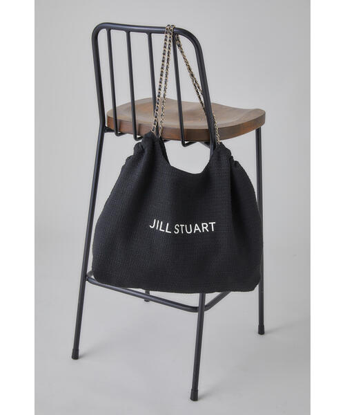 JILL STUART（ジルスチュアート）の「◆ツイードチェーンロゴトート（トートバッグ・レディース・ブラック/ホワイト・ﾌﾘ-）」の3枚目の写真
