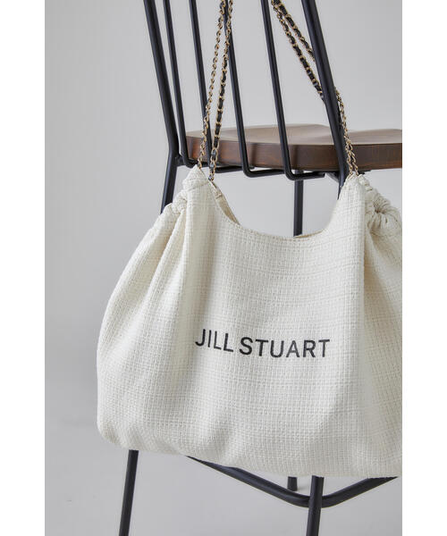 JILL STUART（ジルスチュアート）の「◆ツイードチェーンロゴトート（トートバッグ・レディース・ブラック/ホワイト・ﾌﾘ-）」の8枚目の写真