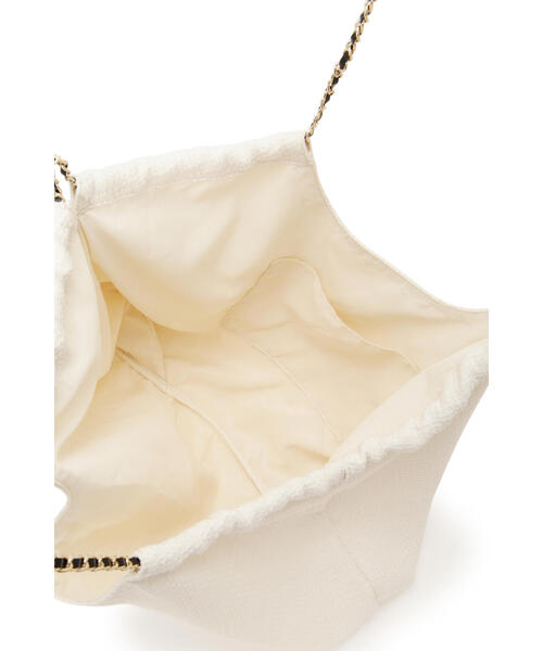 JILL STUART（ジルスチュアート）の「◆ツイードチェーンロゴトート（トートバッグ・レディース・ブラック/ホワイト・ﾌﾘ-）」の19枚目の写真