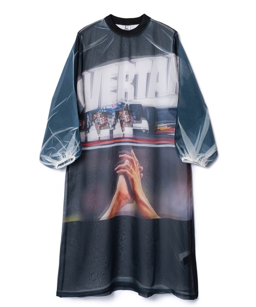 新品NON TOKYO DIRECT PRINT SHEER ONE-PIECE Non-Tokyo NON TOKYO Direct Print Sheer One-Piece