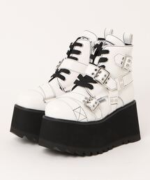 「YOSUKE/ヨースケ」厚底レースアップショートブーツ