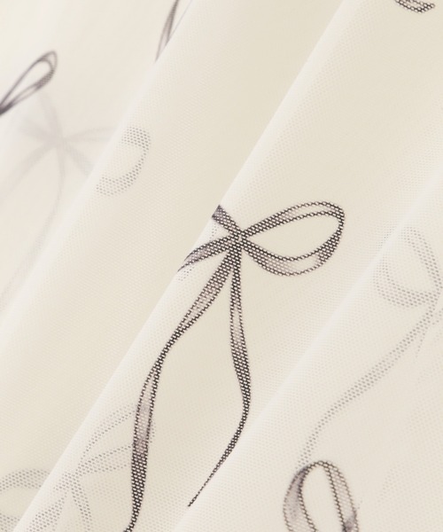 ROSE BUD（ローズバッド）の「プリントシアーインナー（Tシャツ/カットソー・レディース・ブラック/ホワイト/ホワイト系その他・FREE）」の4枚目の写真