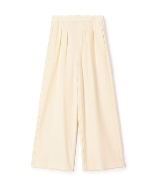 GALERIE VIE(ギャルリー ヴィー)の「■ミルドスムース タックワイドパンツ(その他パンツ・レディース・チャコールグレー/ブラック/ホワイト/ライトグレー/ネイビー・36/32)」の2枚目の写真