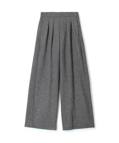 GALERIE VIE(ギャルリー ヴィー)の「■ミルドスムース タックワイドパンツ(その他パンツ・レディース・チャコールグレー/ブラック/ホワイト/ライトグレー/ネイビー・36/32)」の1枚目の写真
