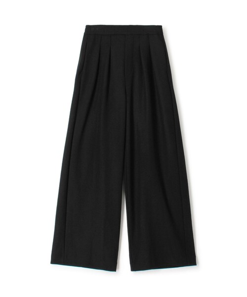 GALERIE VIE(ギャルリー ヴィー)の「■ミルドスムース タックワイドパンツ(その他パンツ・レディース・チャコールグレー/ブラック/ホワイト/ライトグレー/ネイビー・36/32)」の3枚目の写真