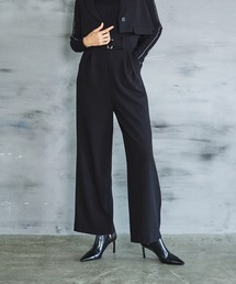 デザインハイウエストストレートパンツ