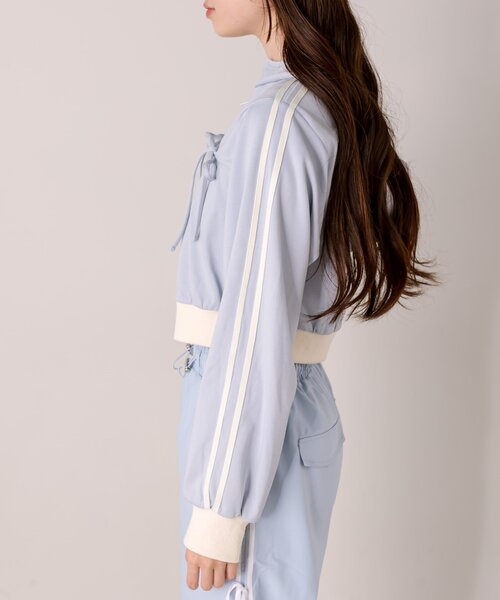 OLIVE des OLIVE（オリーブデオリーブ）の「胸ドロストパーカー（Tシャツ/カットソー・レディース・ブラウン/サックスブルー/ブラック/トップグレー・FREE）」の20枚目の写真