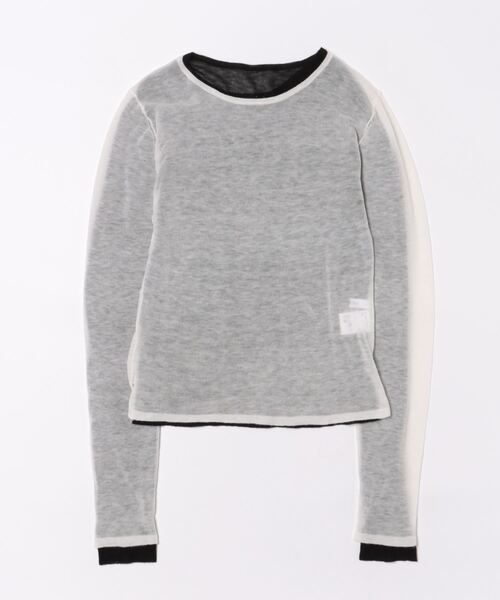 DouDou（ドゥドゥ）の「2枚SETニット（ニット/セーター・レディース・レッド/オフホワイト/グレー・FREE）」の18枚目の写真