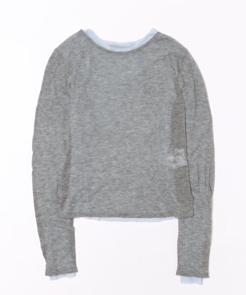 DouDou（ドゥドゥ）の「2枚SETニット（ニット/セーター・レディース・レッド/オフホワイト/グレー・FREE）」の19枚目の写真