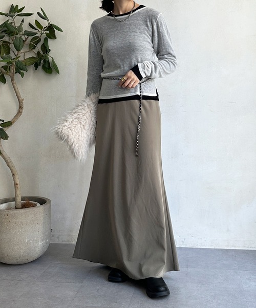 DouDou（ドゥドゥ）の「2枚SETニット（ニット/セーター・レディース・レッド/オフホワイト/グレー・FREE）」の21枚目の写真