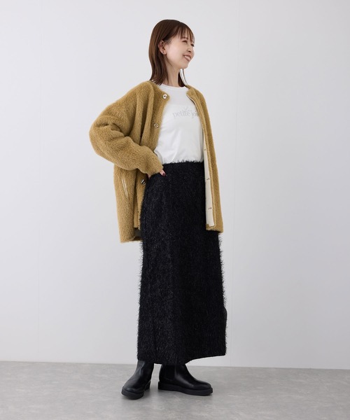 ROPE' PICNIC（ロペピクニック）の「フェザーラメアイラインロングスカート（スカート・レディース・ブラック/ブラウン/キナリ・36/38）」の8枚目の写真