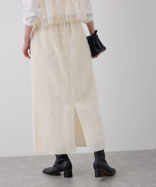 ROPE' PICNIC（ロペピクニック）の「フェザーラメアイラインロングスカート（スカート・レディース・ブラック/ブラウン/キナリ・36/38）」の13枚目の写真