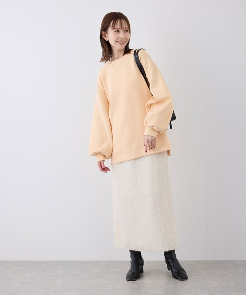 ROPE' PICNIC（ロペピクニック）の「フェザーラメアイラインロングスカート（スカート・レディース・ブラック/ブラウン/キナリ・36/38）」の14枚目の写真