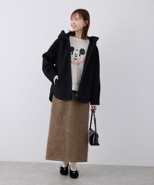 ROPE' PICNIC（ロペピクニック）の「フェザーラメアイラインロングスカート（スカート・レディース・ブラック/ブラウン/キナリ・36/38）」の21枚目の写真