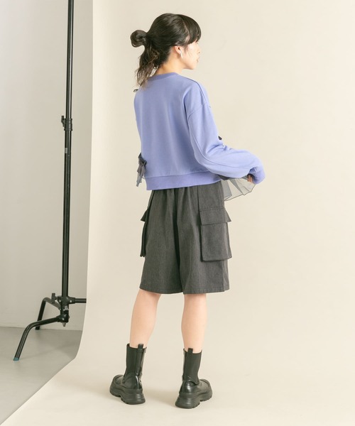 KBF（ケイビーエフ）の「フリルドッキングスウェット（スウェット・レディース・ホワイト系その他/パープル系その他/グレー系その他・ONE）」の15枚目の写真