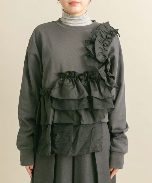 KBF（ケイビーエフ）の「フリルドッキングスウェット（スウェット・レディース・ホワイト系その他/パープル系その他/グレー系その他・ONE）」の16枚目の写真