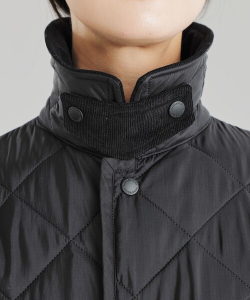 MACKINTOSH PHILOSOPHY(マッキントッシュ フィロソフィー)の「【アニチューブ掲載】GREY LABEL 【SOMERFORD(サマーフォード)】キルティング(ステンカラーコート・レディース・ブラック/ベージュ・2/6)」の7枚目の写真