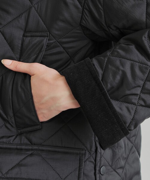 MACKINTOSH PHILOSOPHY(マッキントッシュ フィロソフィー)の「【アニチューブ掲載】GREY LABEL 【SOMERFORD(サマーフォード)】キルティング(ステンカラーコート・レディース・ブラック/ベージュ・2/6)」の8枚目の写真