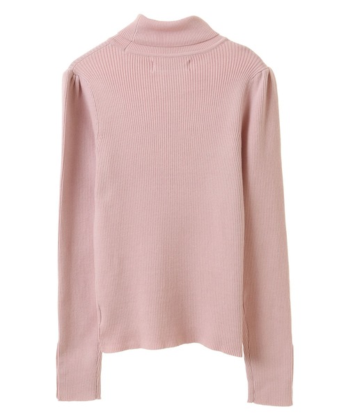 31 Sons de mode（トランテアン　ソン　ドゥ　モード）の「【ＷＡＳＨＡＢＬＥ】ゴールド釦タートルネックニット（ニット/セーター・レディース・ブラック/オフホワイト/サックスブルー/ピンク・フリー）」の8枚目の写真