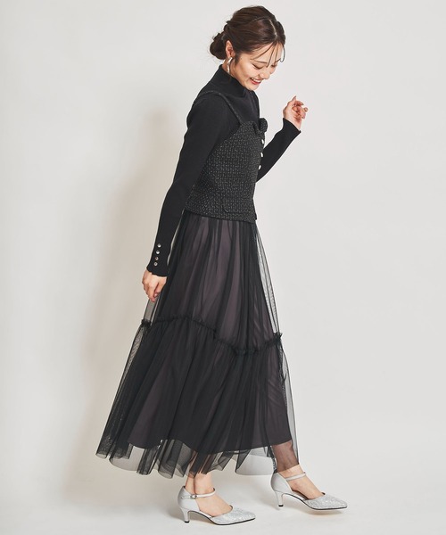 31 Sons de mode（トランテアン　ソン　ドゥ　モード）の「【ＷＡＳＨＡＢＬＥ】ゴールド釦タートルネックニット（ニット/セーター・レディース・ブラック/オフホワイト/サックスブルー/ピンク・フリー）」の16枚目の写真