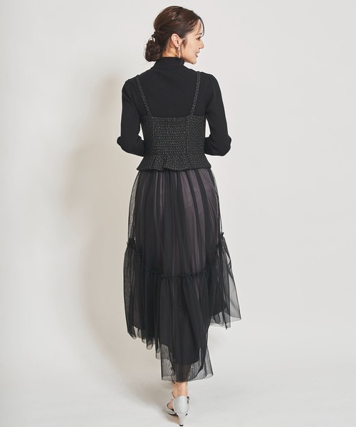 31 Sons de mode（トランテアン　ソン　ドゥ　モード）の「【ＷＡＳＨＡＢＬＥ】ゴールド釦タートルネックニット（ニット/セーター・レディース・ブラック/オフホワイト/サックスブルー/ピンク・フリー）」の17枚目の写真