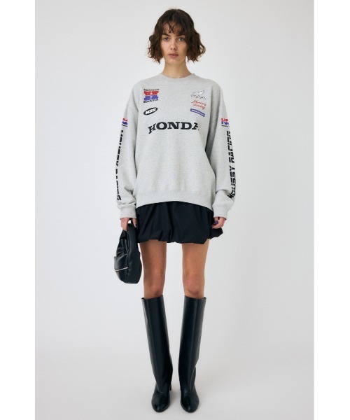 moussy ホンダ トレーナー グレー MOUSSY（マウジー）の「HONDA SPONSOR LOGO プルオーバー